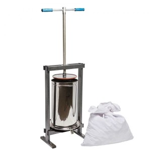 Inox 25 л. преса за грозде, двойна вана - 4951