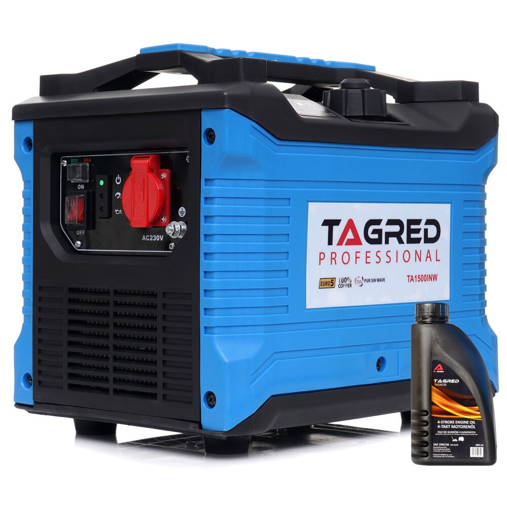 Инверторен генератор за ток, 1200 W, 230 V, ECO, 4 литра - TA1500INW