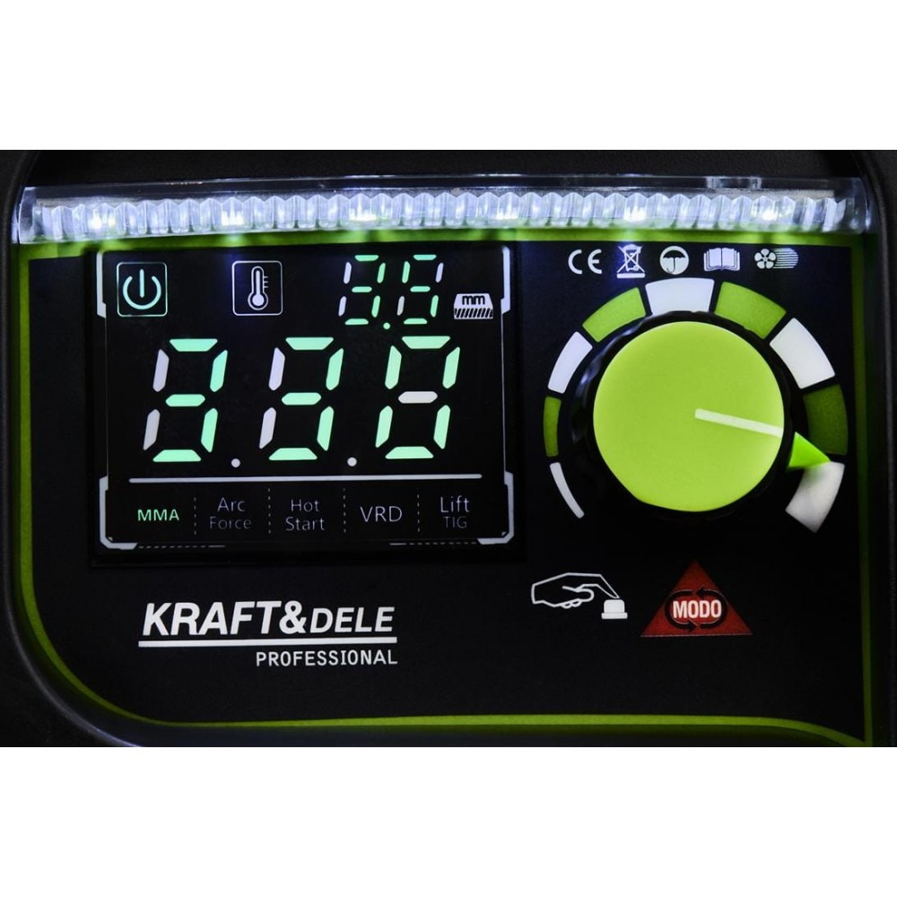 Инверторен електрожен 330 A, MMA, TIG LIFT, VRD 1.6 - 3.25 мм - KD1783