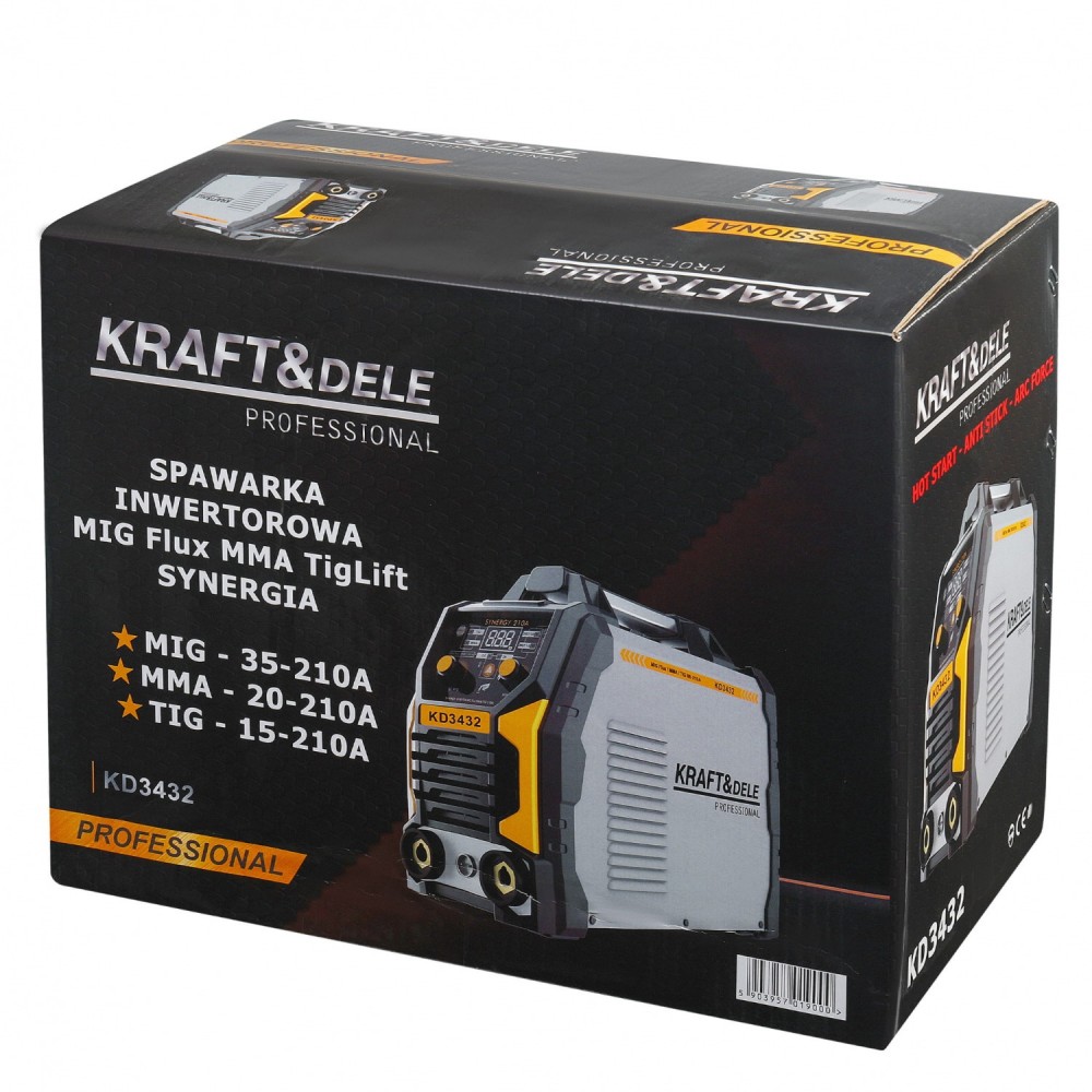 Инверторен заваръчен апарат MIG Flux MMA TigLift 210A - KD3432