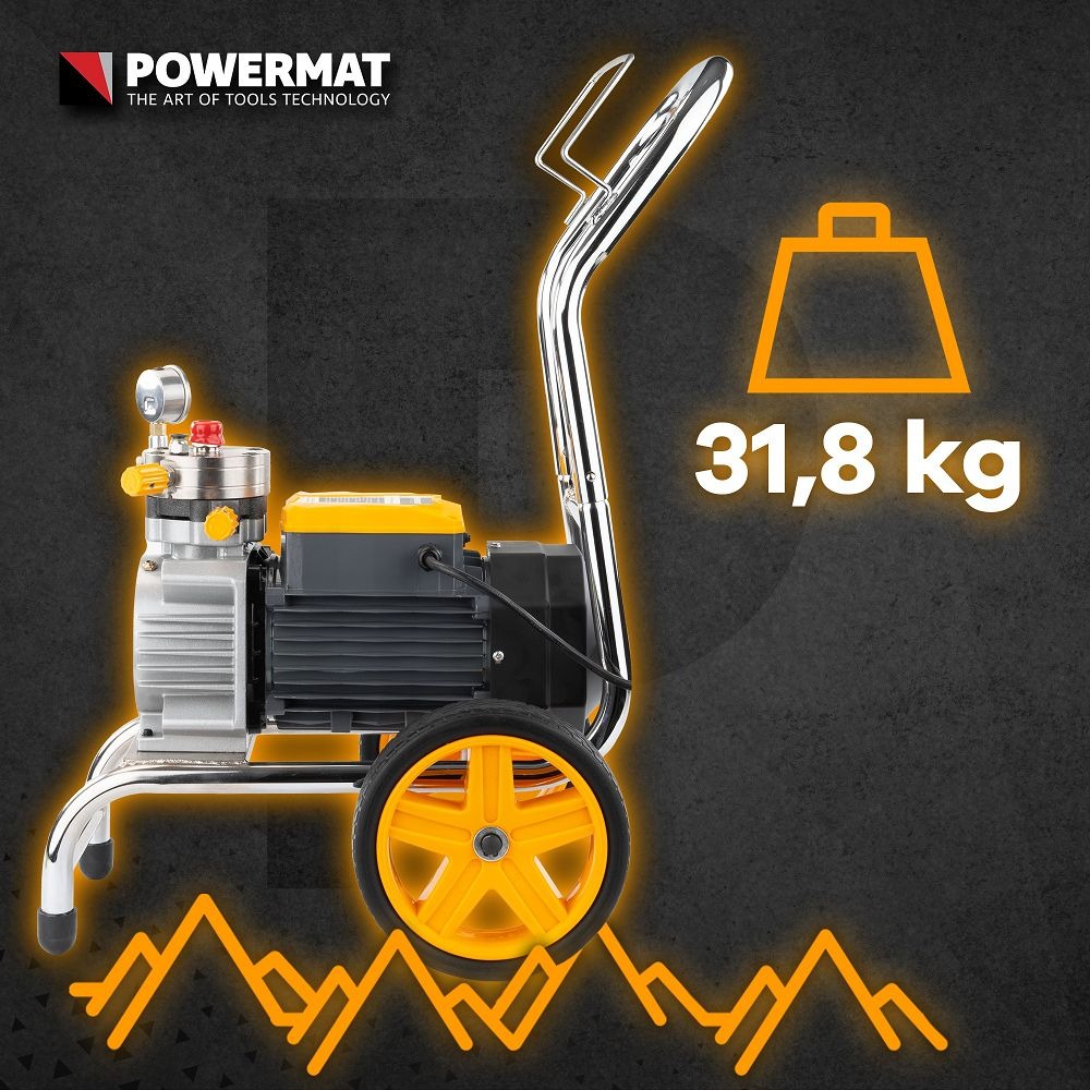 Безвъздушна машина за боядисване 1500 W, 225 бара - PM-PDM-1500MN