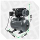 Хидрофорна помпа за чиста вода, едностъпална 750W (Инокс) - W11014