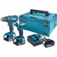 Комплект 2 акумулаторни машини 18V / 3.0Ah Li-Ion, Makita DLX2131JX1