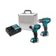 Комплект акумулаторен винтоверт и гайковерт Makita CLX224X, DF333D, TD110D