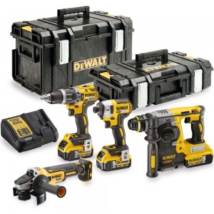 Комплект акумулаторни, безчеткови машини 18V, 3x5Ah, DeWalt DCK422P3