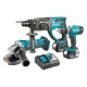 Комплект акумулаторни машини 18V LXT, Makita DLX3121M