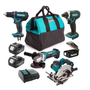 Комплект акумулаторни машини 18V, Makita MSET18V1