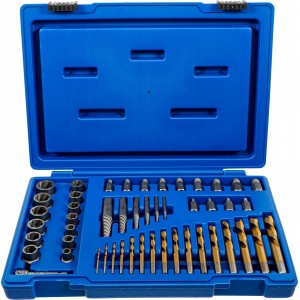 Естрактори за повредени болтове и гайки + свредла - BGS70329