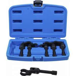 Комплект ключове тип „лула“ с шарнир, 10 мм, 3/8", 6 части - BGS74302