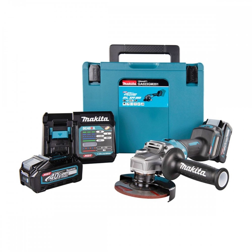 Комплект ъглошлайф 125 мм, Makita GA023GM201