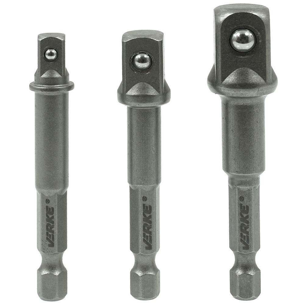 Комплект адаптори за преход към вложки, 1/2", 3/8", 1/4", 3 бр. - V39209