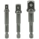 Комплект адаптори за преход към вложки, 1/2", 3/8", 1/4", 3 бр. - V39209