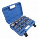 Комплект вложки 12-стен 1/2" къси, 21 броя - S-SHS21