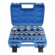 Комплект вложки 12-стен 1/2" къси, 21 броя - S-SHS21