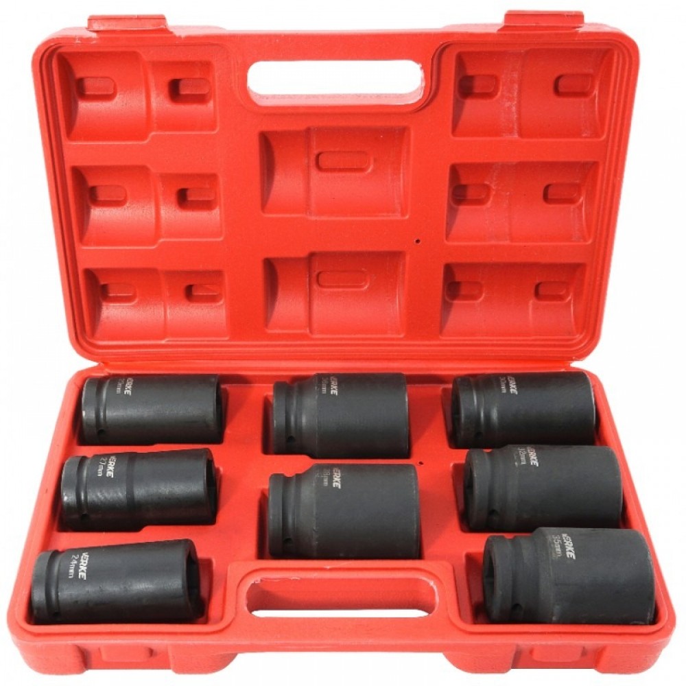 Комплект ударни вложки, 3/4", 24-38 мм, 8 броя - V39470