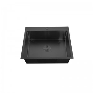 Кухненска мивка, Nano-Black (3.0/0.8), от неръждаема стомана - HM5045-215