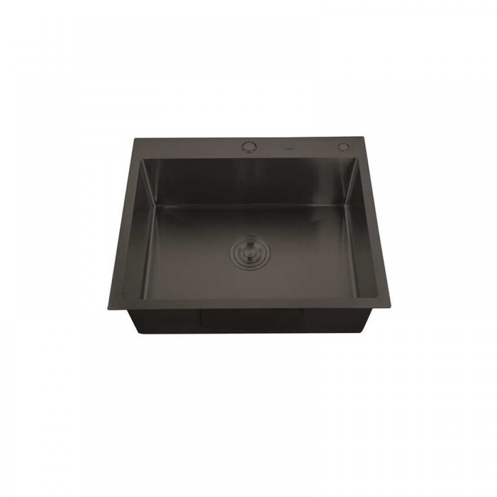 Кухненска мивка, Nano-Black (3.0/0.8), от неръждаема стомана - HM5843-215