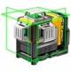 Лазерен линеен нивелир 360° 3 зелени лъча, 12 V, DeWalt DCE089D1G