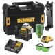 Лазерен линеен нивелир 360° 3 зелени лъча, 12 V, DeWalt DCE089D1G