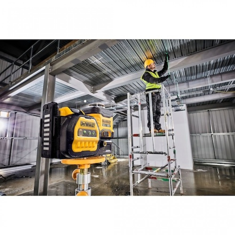 Лазерен нивелир 12-18V, 360 градуса, зелен лъч, DeWalt DCE089D1G18