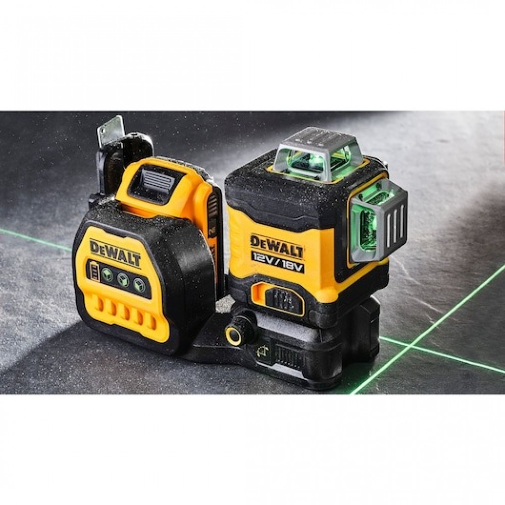 Лазерен нивелир 12-18V, 360 градуса, зелен лъч, DeWalt DCE089D1G18