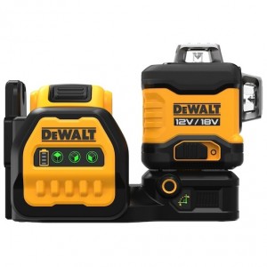 Лазерен нивелир 12-18V, 360 градуса, зелен лъч, DeWalt DCE089D1G18