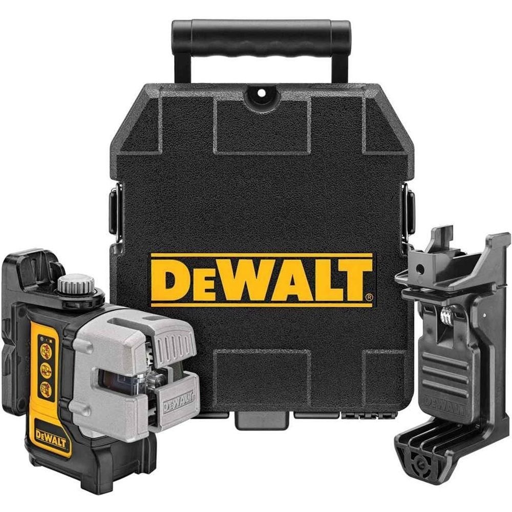 Лазерен нивелир, 3 лъча 15.0 м, DeWalt DW089K