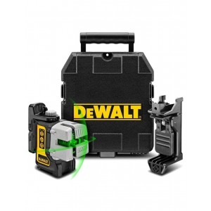 Лазерен нивелир, 3 зелени лъча 50 м, DeWalt DW089CG