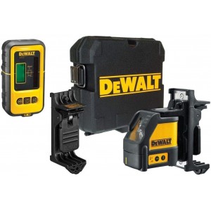 Лазерен нивелир + детектор 50 м, DeWalt DW088KD