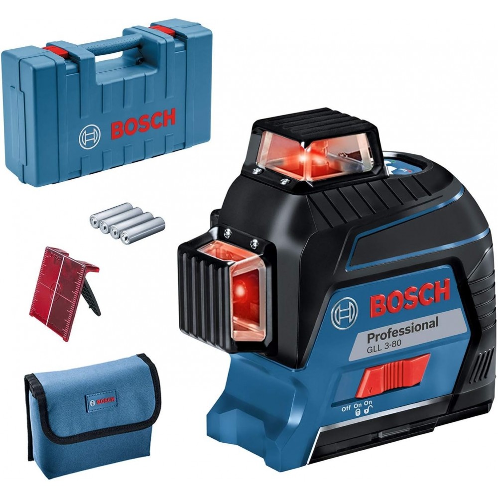 Лазерен нивелир, линеен, 0601063R03, Bosch GLL 3-80 C Solo + BM1