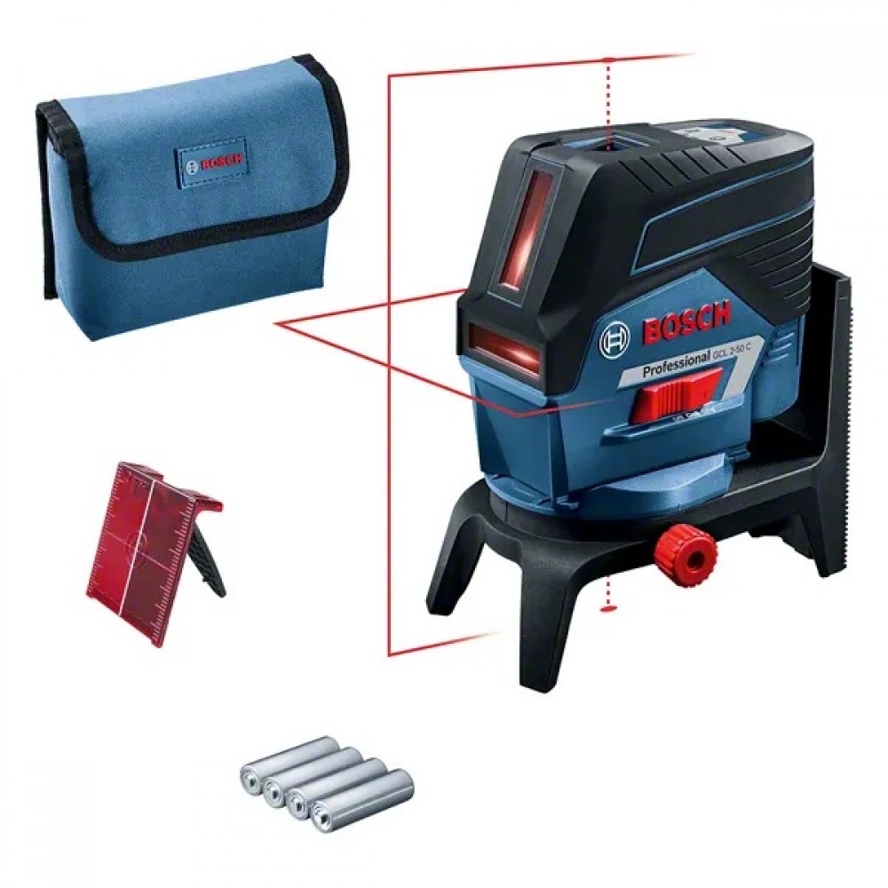Лазерен нивелир, линеен, 0601066G08, Bosch GCL 2-50C Solo 12V