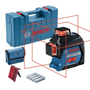 Лазерен нивелир, линеен с 3 лъча 30 м, 0.2 мм/м, Bosch GLL 3-80