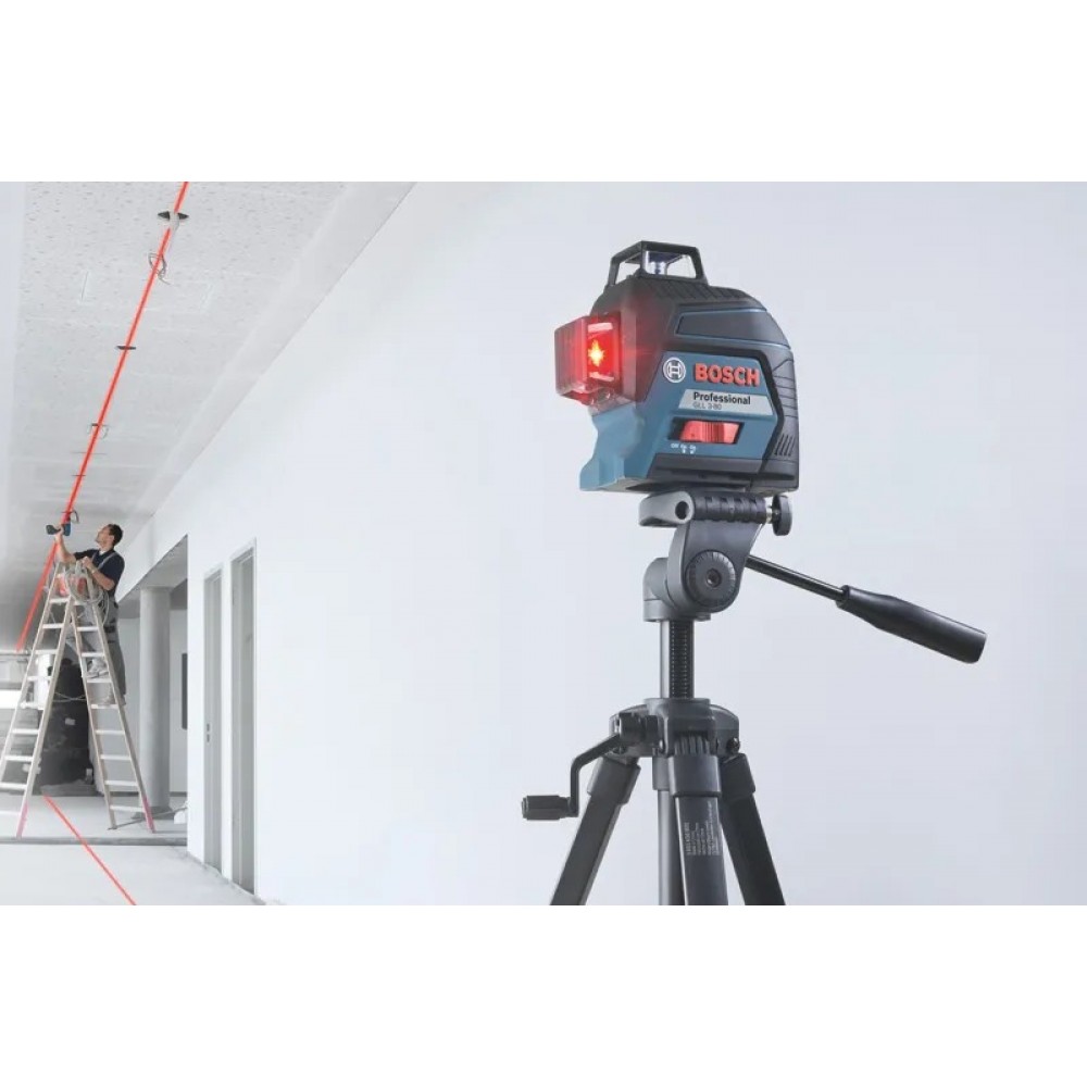 Лазерен нивелир, линеен с 3 лъча 30 м, 0.2 мм/м, Bosch GLL 3-80