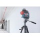 Лазерен нивелир, линеен с 3 лъча 30 м, 0.2 мм/м, Bosch GLL 3-80