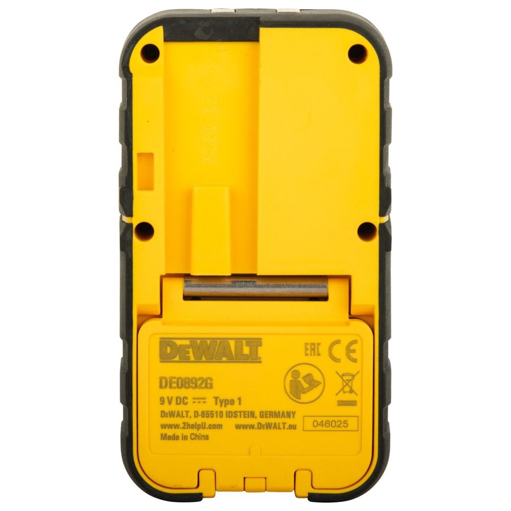 Лазерен приемник за линейни лазери със зелен лъч, DeWalt DE0892G