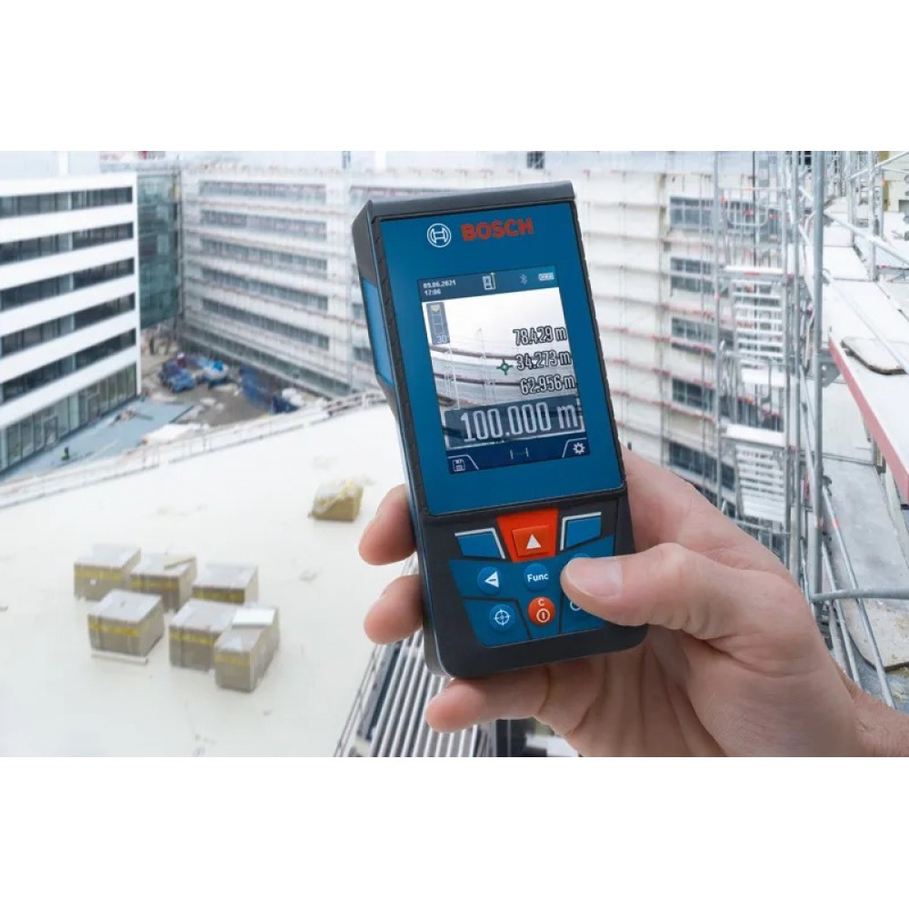 Лазерна противоударна ролетка 100 м, 601072700, Bosch GLM 100 C Professional
