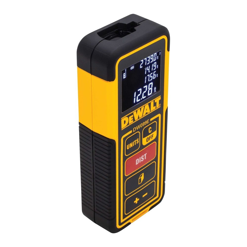 Лазерна ролетка 30 м противоударна с LCD дисплей, DeWalt DW099S