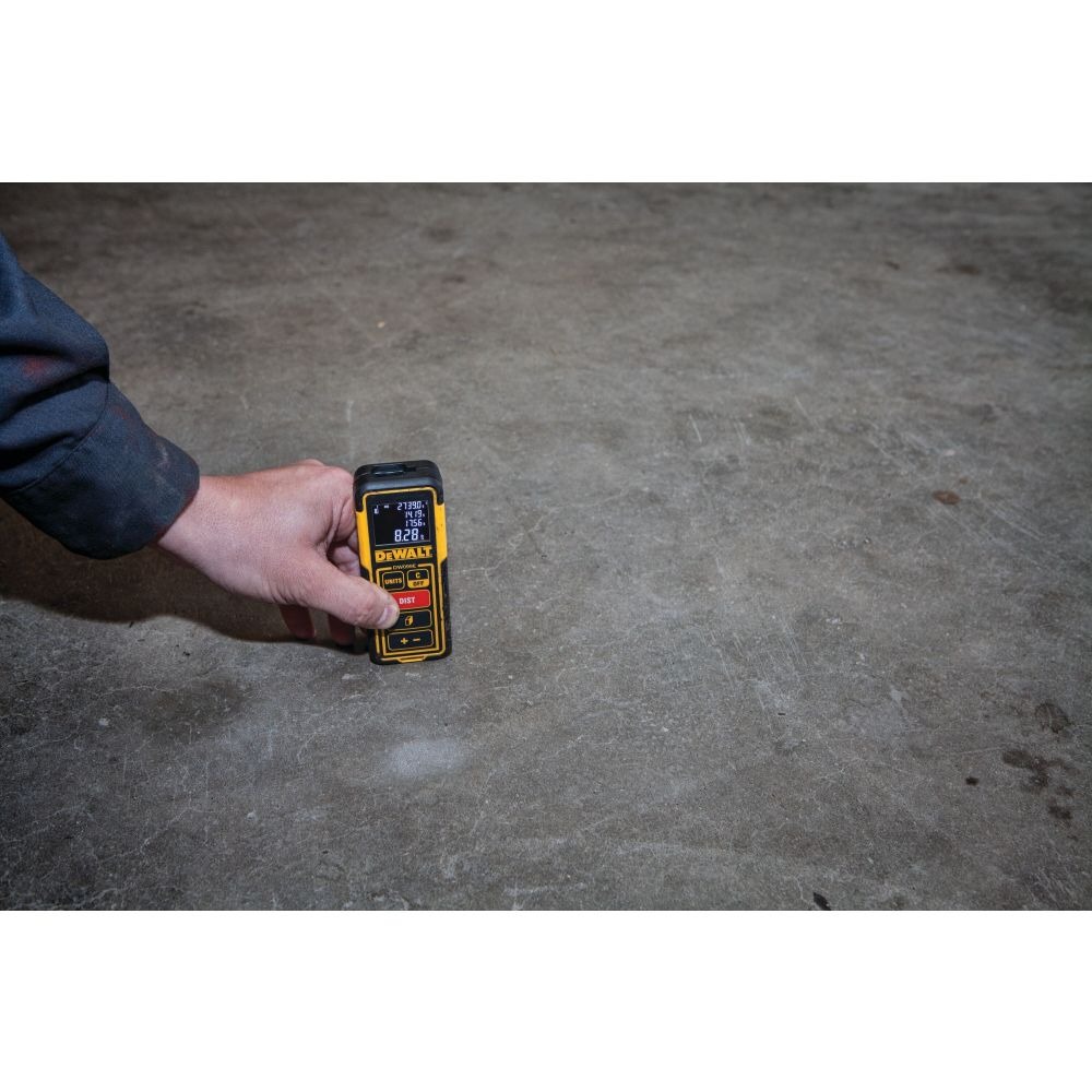 Лазерна ролетка 30 м противоударна с LCD дисплей, DeWalt DW099S