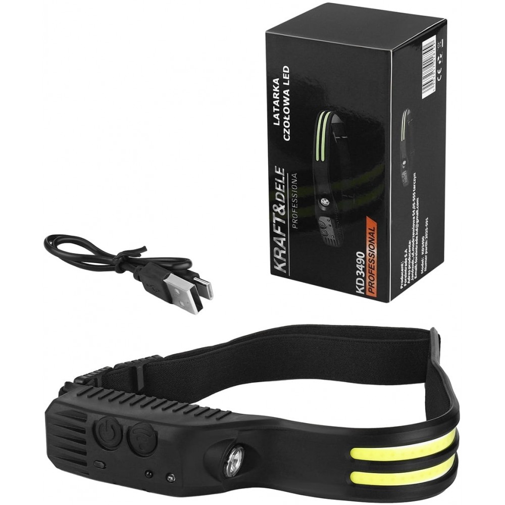 LED челник за глава, 1200 mAh - KD3490