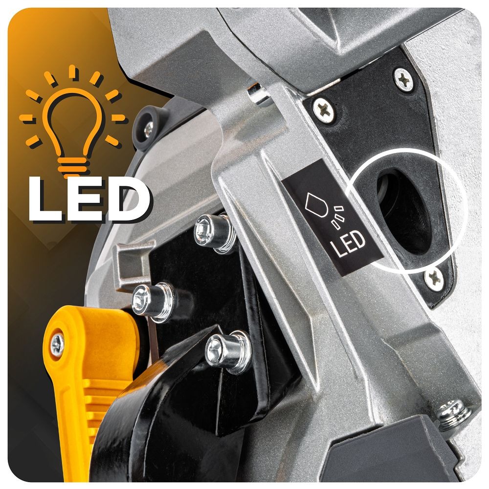 Лентоотрезна машина за рязане на метал 1200W, LED IP20 - PM-PTDM-1200M