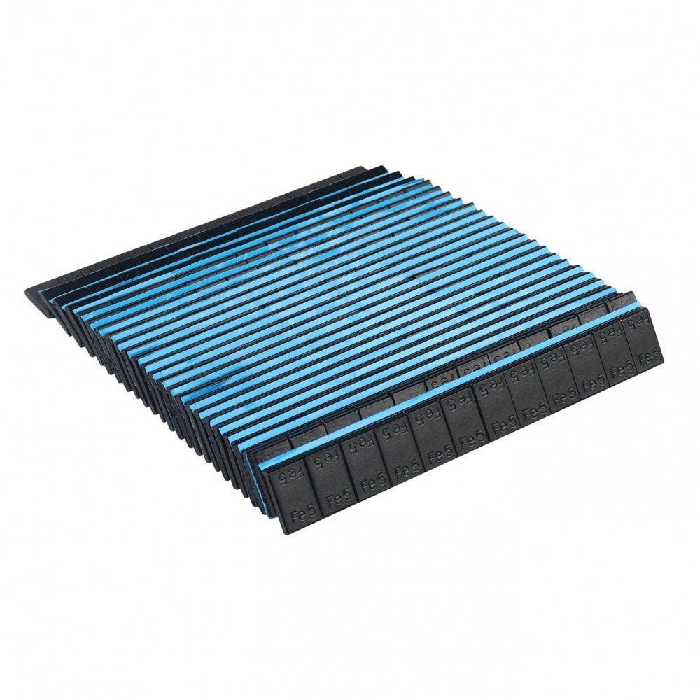 Лепящи тежести с прахово покритие за джанти 12 x 5 гр. 50 бр. - KD5905