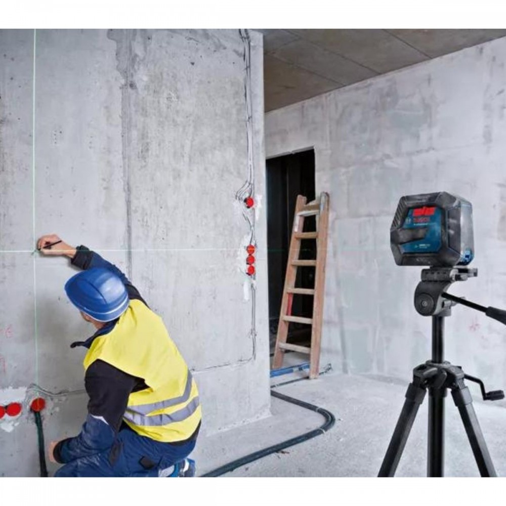 Линеен лазерен нивелир 0601063W00, зелен, IP 64, Bosch GLL 2-15 G