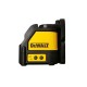 Линеен лазерен нивелир 20 м, зелен, 2 линии, DeWalt DW088