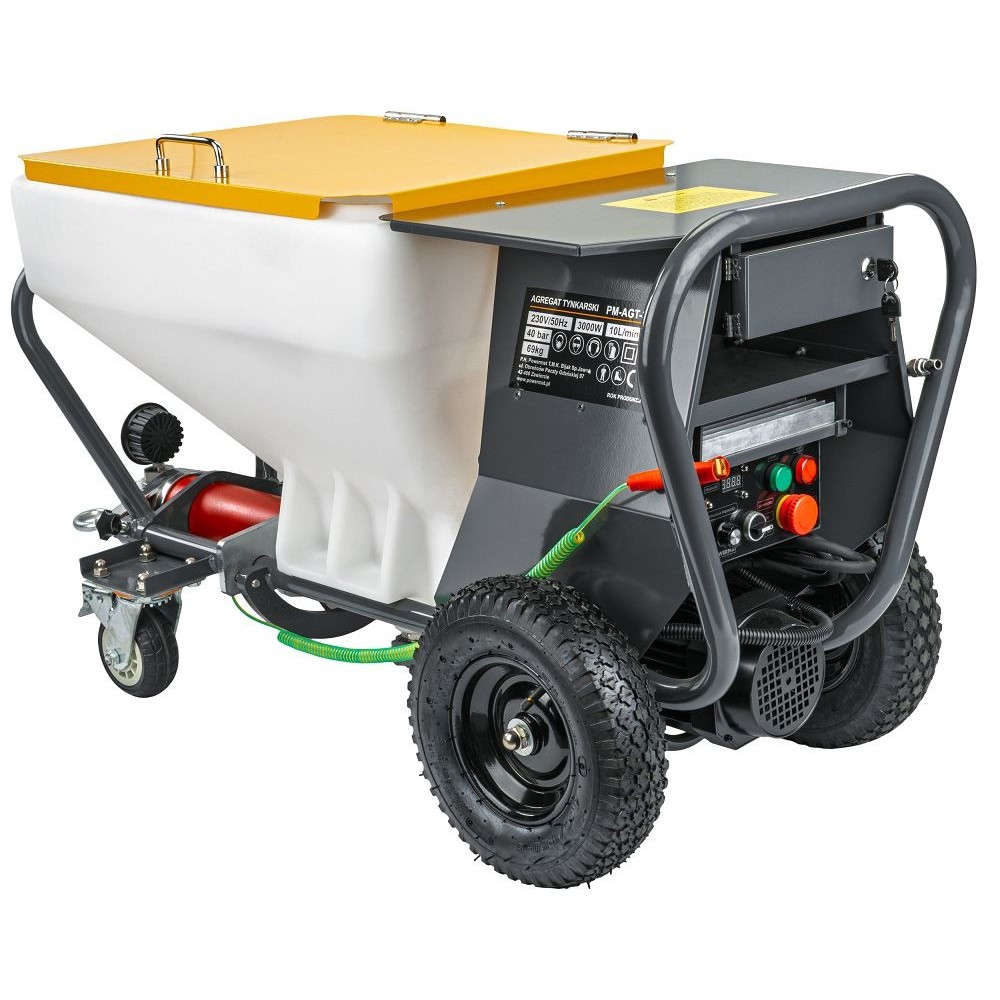 Машина за нанасяне на мазилки 3000W, 10 л./мин. 40 бара - PM-AGT-3000M