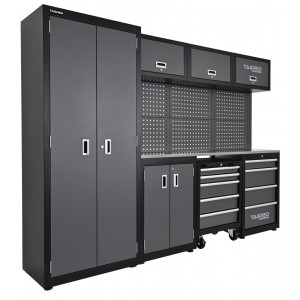 Шкаф за гараж и работилница, етажерка 260 см, 3D INOX плот - TA198