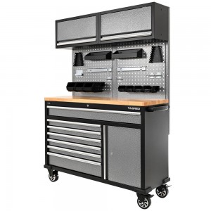 Шкаф за гараж и работилница, поцинкован рафт, 145 x 57 x 130 см - TA189