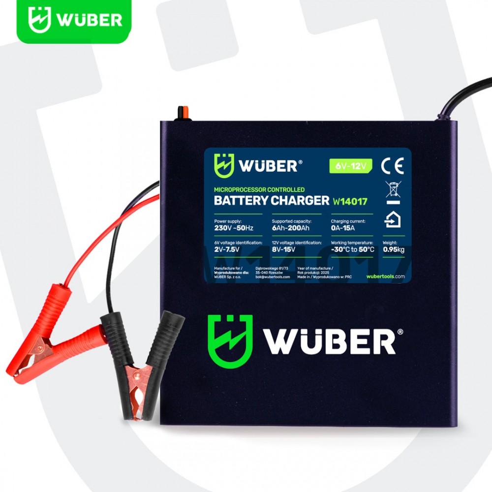 Микропроцесорно зарядно устройство за акумулатори 6-12 V 15A - W14017