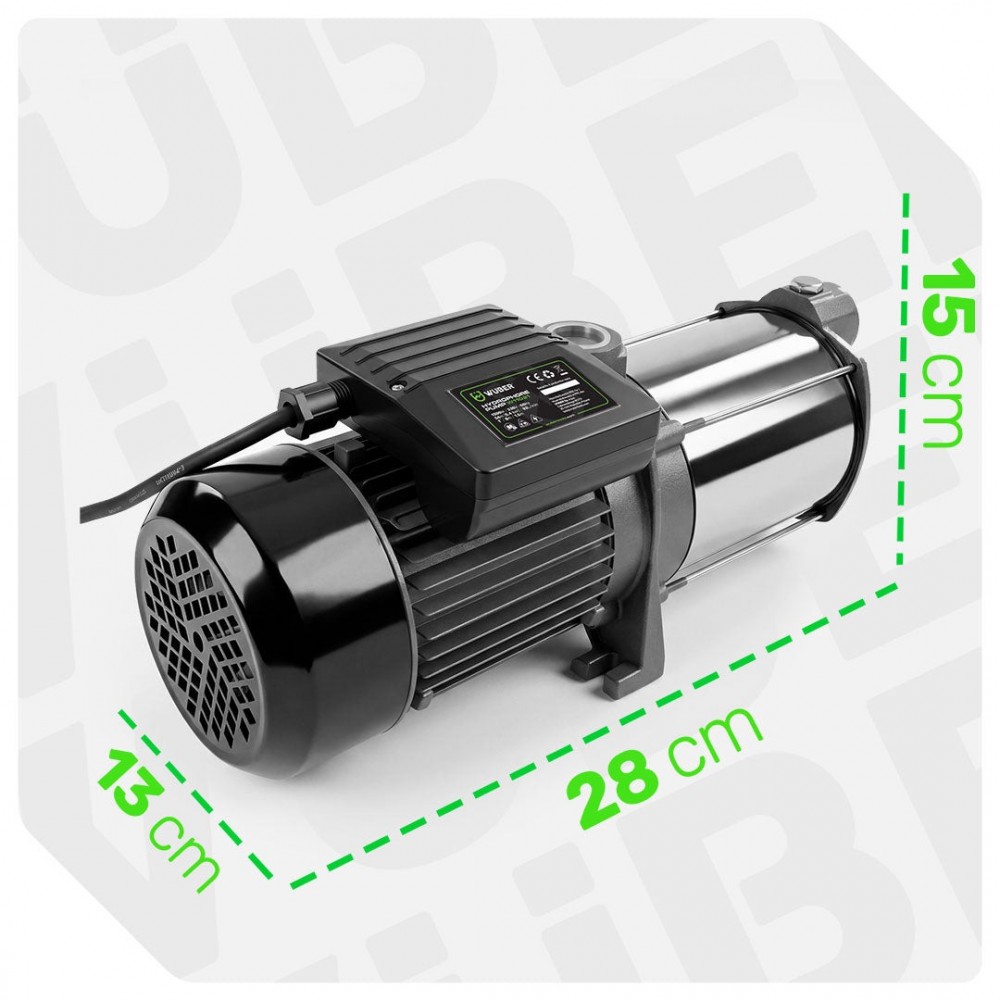 Многостъпална хидрофорна помпа за чиста вода 1300W (Инокс) - W11021