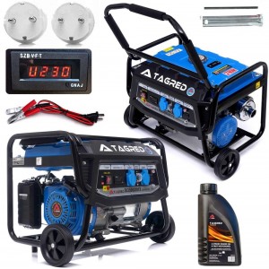 Бензинов монофазен генератор AVR, 3500 W, LCD, 230V 15 л. - TA3500GHWX