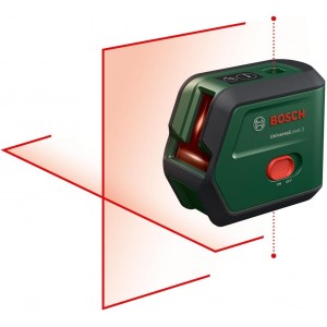 Нивелир лазерен, линеен, точков, 10.0 м, 0.5 мм/ 1 м, 603663800, Bosch Universal Level 2